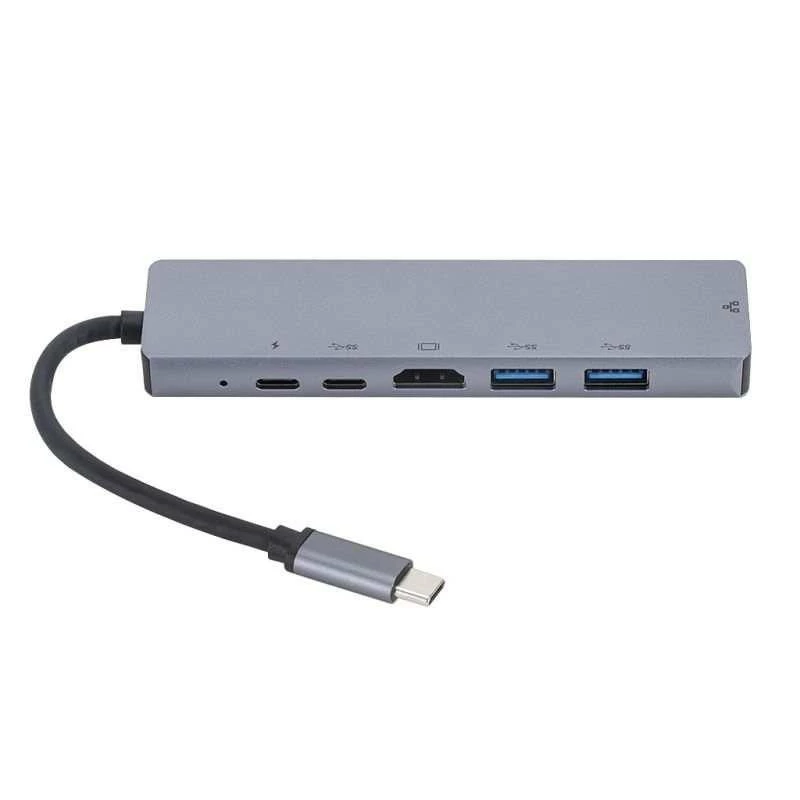 eSTUFF ES623012 laptop-dockingstation/port-replicator USB 3.2 Gen 1 (3.1 Gen 1) Type-C grijs
