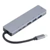 eSTUFF ES623012 laptop-dockingstation/port-replicator USB 3.2 Gen 1 (3.1 Gen 1) Type-C grijs