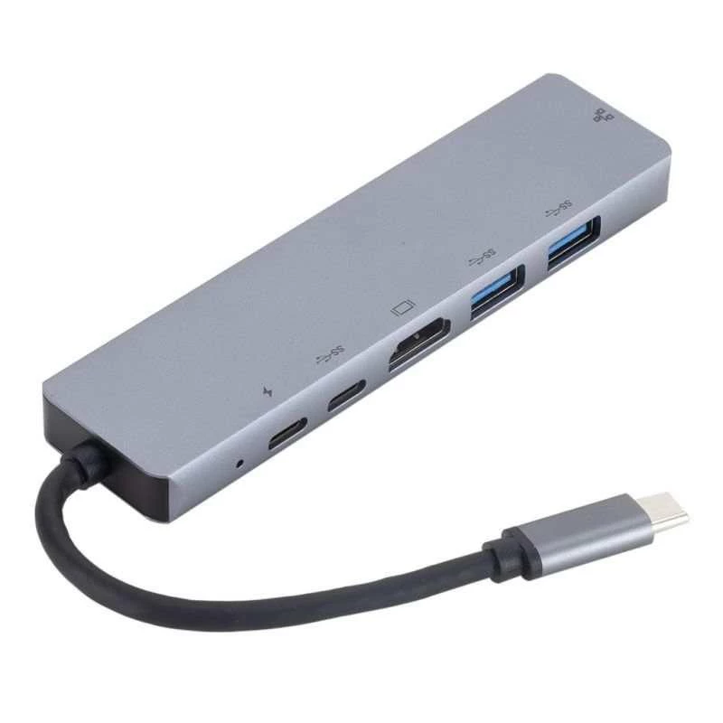 eSTUFF ES623012 laptop-dockingstation/port-replicator USB 3.2 Gen 1 (3.1 Gen 1) Type-C grijs