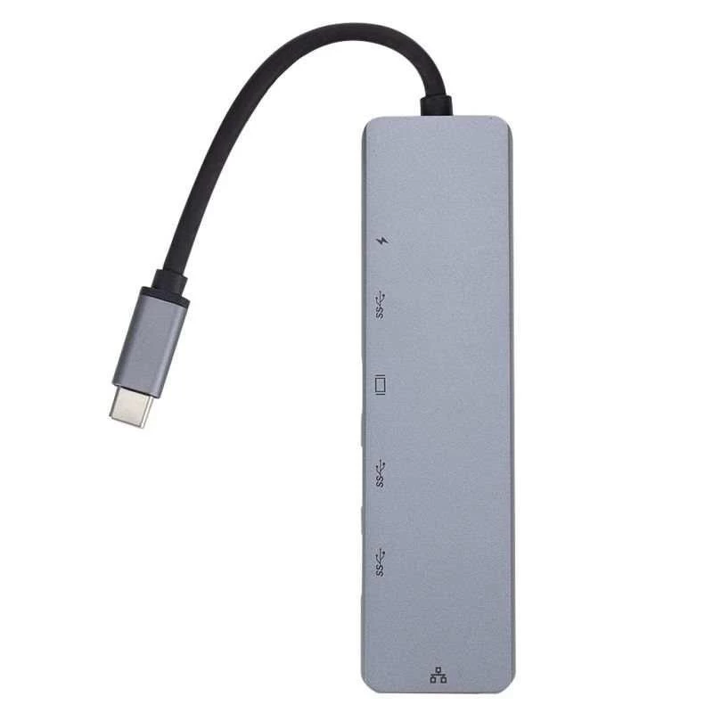 eSTUFF ES623012 laptop-dockingstation/port-replicator USB 3.2 Gen 1 (3.1 Gen 1) Type-C grijs