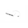 USB-hub eSTUFF USB-C naar 2 x USB 3.0 & 2 x USB-C 3.1 10000 Mbit/s wit