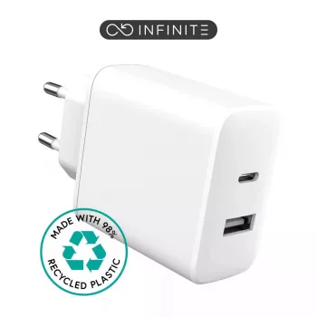 eSTUFF ES637031 oplader voor mobiele apparaten smartphone wit AC snelopladen binnen