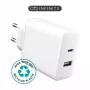 eSTUFF ES637031 oplader voor mobiele apparaten smartphone wit AC snelopladen binnen