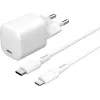 Oplader voor mobiele apparaten eSTUFF ES637500 12V USB Type-C 1,5m wit
