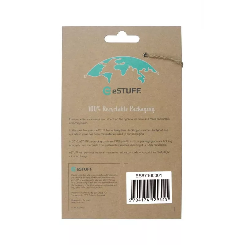 eSTUFF ES67100001 LONDON achterkant voor iPhone 13 mini, TPU, transparant