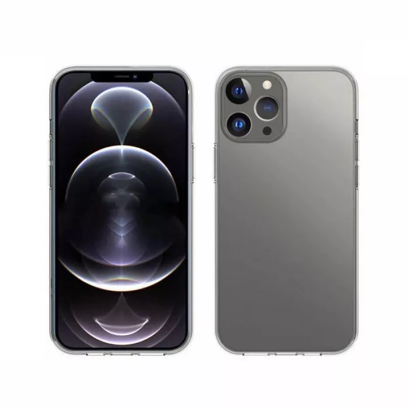 eSTUFF ES67100004 LONDON achterkant voor iPhone 13 Pro Max, TPU, transparant