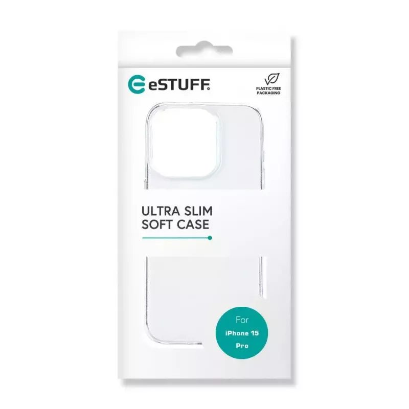 eSTUFF Infinite Vienna ES67100027 telefoonhoesje voor iPhone 15 Pro, MagSafe-compatibel, TPU, transparant