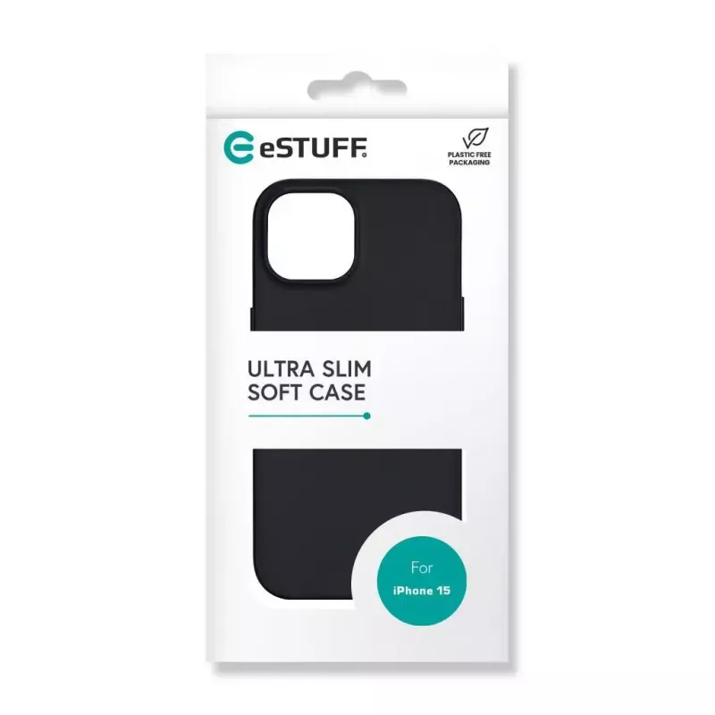 eSTUFF Infinite Vienna ES67101025 telefoonhoesje voor iPhone 15, MagSafe-compatibel, TPU, zwart