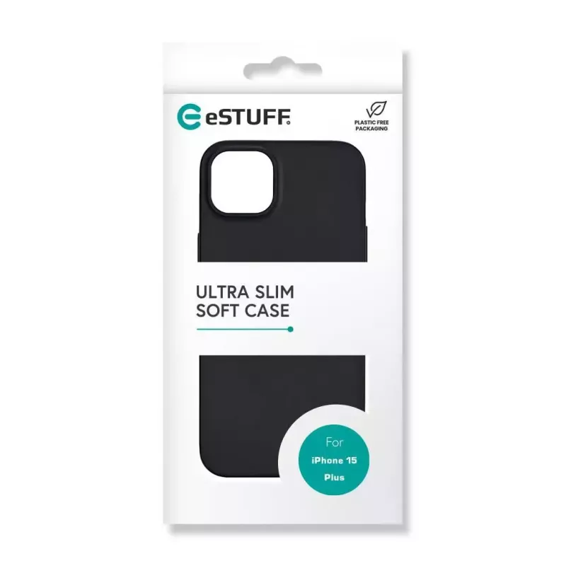 eSTUFF Infinite Vienna ES67101026 telefoonhoesje voor iPhone 15 Plus, MagSafe-compatibel, TPU, zwart