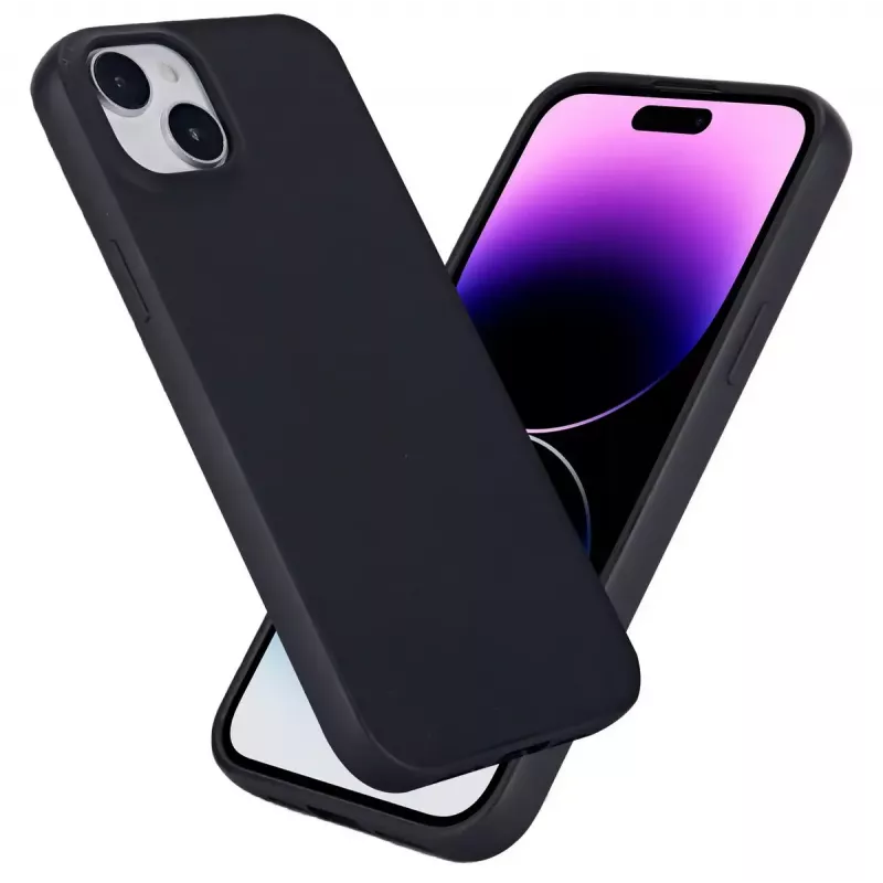eSTUFF Infinite Vienna ES67101026 telefoonhoesje voor iPhone 15 Plus, MagSafe-compatibel, TPU, zwart
