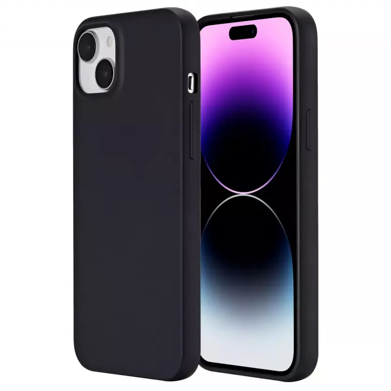 eSTUFF Infinite Vienna ES67101026 telefoonhoesje voor iPhone 15 Plus, MagSafe-compatibel, TPU, zwart