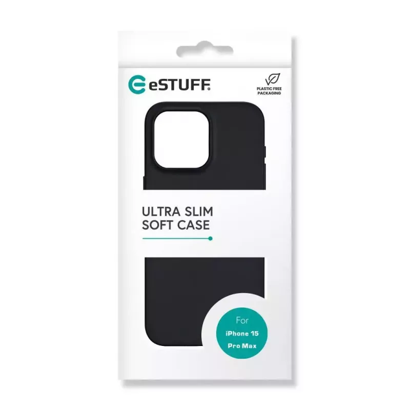 eSTUFF Infinite Vienna ES67101028 telefoonhoesje voor iPhone 15 Pro Max, MagSafe-compatibel, TPU, zwart