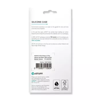 eSTUFF ES67120026 telefoonhoesje 17 cm (6,7 inch) hoesje zwart