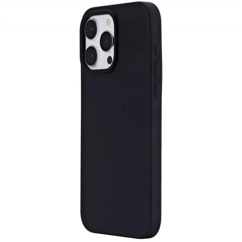 eSTUFF Infinite Riga ES67120028 hoesje voor iPhone 15 Pro Max, MagSafe-compatibel, siliconen, polycarbonaat, zwart