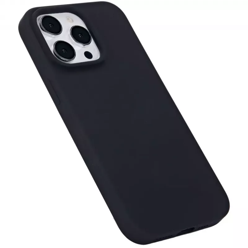 eSTUFF Infinite Riga ES67120028 hoesje voor iPhone 15 Pro Max, MagSafe-compatibel, siliconen, polycarbonaat, zwart
