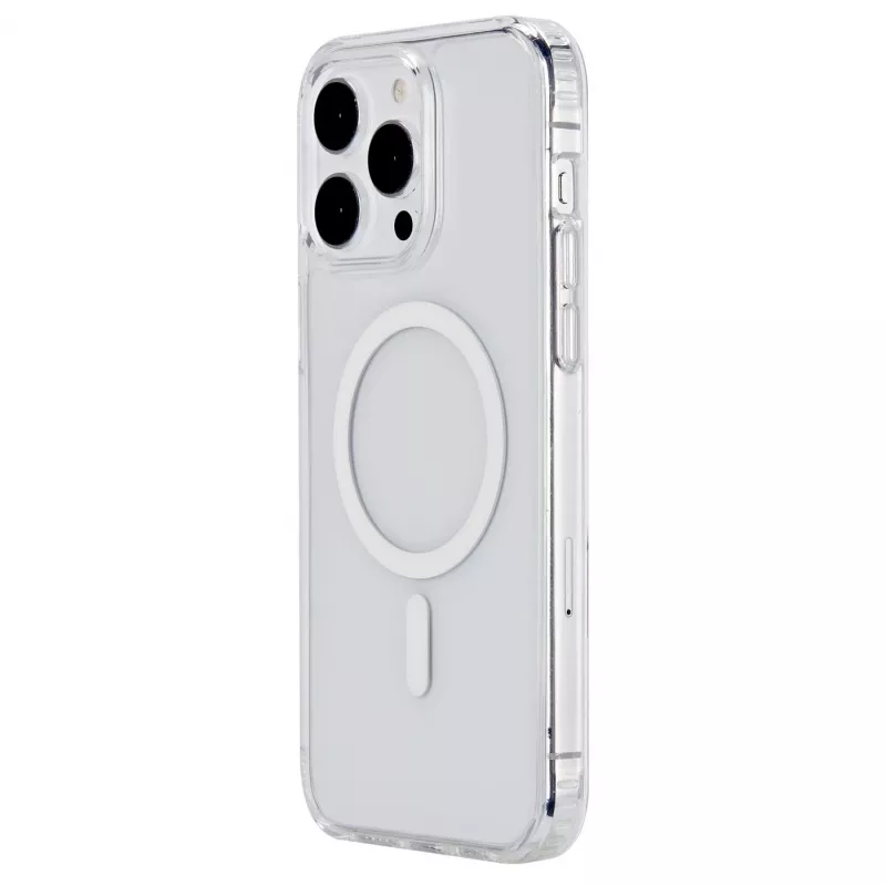 eSTUFF Berlin ES67140028 magnetisch hoesje voor iPhone 15 Pro Max, MagSafe-compatibel, polycarbonaat, TPU, transparant