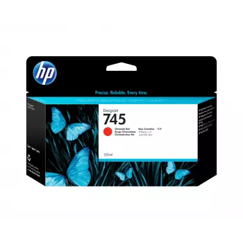 HP 745 130 ml DesignJet-inktcartridge, chromatisch rood
