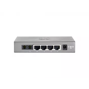 LevelOne 5-poorts Fast Ethernet-switch, 1 x SC multimode glasvezel