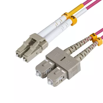 Microconnect FIB4220005P InfiniBand/glasvezelkabel 0,5 m LC SC paars