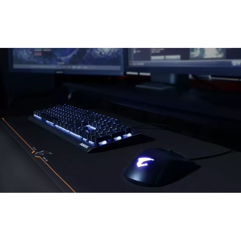 GIGABYTE AMP900 gaming-muismat zwart, oranje
