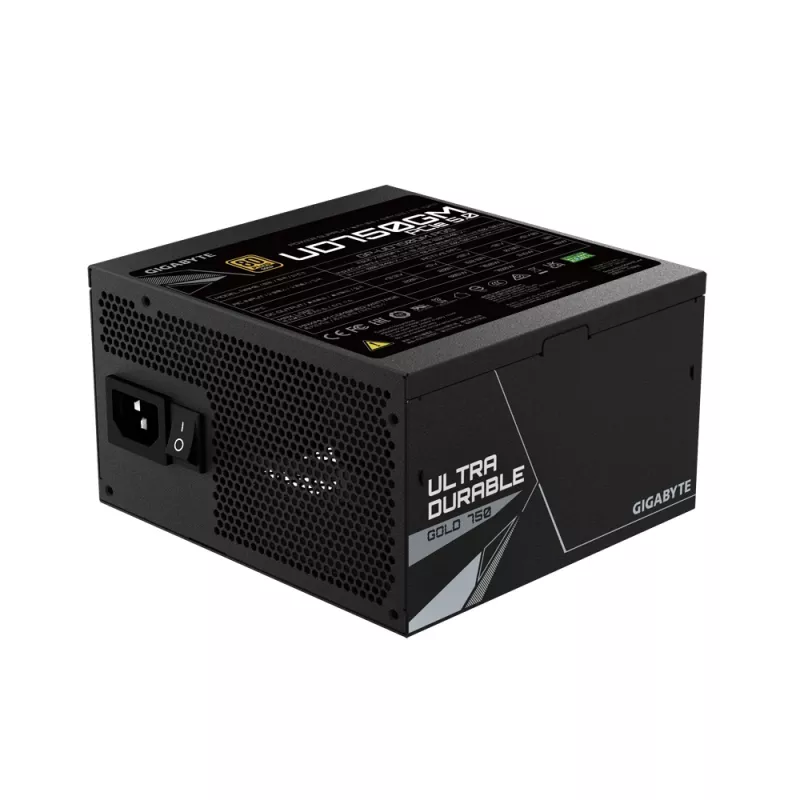 GIGABYTE UD750GM PG5 voeding 750 W 20+4 pin ATX ATX zwart
