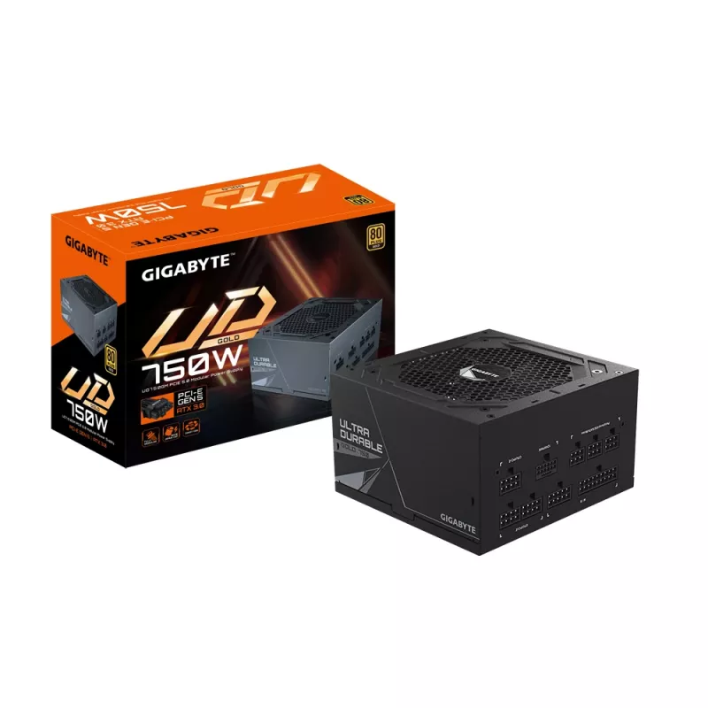 GIGABYTE UD750GM PG5 voeding 750 W 20+4 pin ATX ATX zwart
