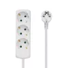 Microconnect GRU003W stroomverlenging 1,8 m 3 AC-stopcontacten binnen wit