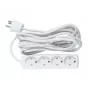 Microconnect GRU00450WDK stroomverlenging 5 m 4 AC-uitgangen indoor wit