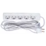 Verlengsnoer Microconnect GRU0055WDK 5m 5 AC-stopcontacten binnen wit