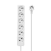 Microconnect GRU00615W stroomverdeler 1,5 m 6 netstopcontacten wit