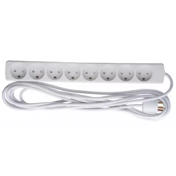 Microconnect GRU00850WDK stekkerdoos 5 m 8 AC-uitgangen binnen wit