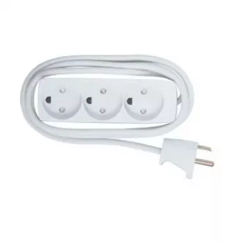 Microconnect GRU035WDK verlengsnoer 5 m 3 AC-uitgangen binnen wit