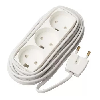 Verlengsnoer Microconnect GRUELU3H050 5 m 3 AC-stopcontacten wit