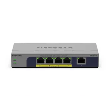 Unmanaged 5-poorts PoE-switch Netgear GS105P 1Gb Ethernet met Power over Ethernet (GS105P-300EUS)