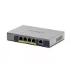 Unmanaged 5-poorts PoE-switch Netgear GS105P 1Gb Ethernet met Power over Ethernet (GS105P-300EUS)
