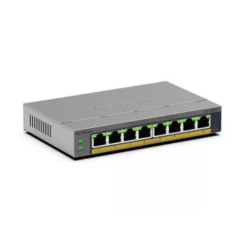 NETGEAR GS108EPP Unmanaged Gigabit Ethernet (10/100/1000) Power over Ethernet (PoE) desktop/wandmontage grijs