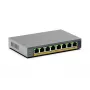 NETGEAR GS108EPP Unmanaged Gigabit Ethernet (10/100/1000) Power over Ethernet (PoE) desktop/wandmontage grijs