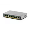 NETGEAR GS108EPP Unmanaged Gigabit Ethernet (10/100/1000) Power over Ethernet (PoE) desktop/wandmontage grijs