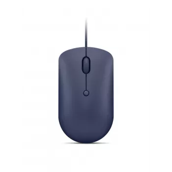 Bedrade optische USB-C-muis Lenovo GY51D20878, voor beide handen, 2400 DPI, 4 knoppen, blauw