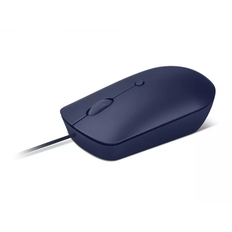 Bedrade optische USB-C-muis Lenovo GY51D20878, voor beide handen, 2400 DPI, 4 knoppen, blauw