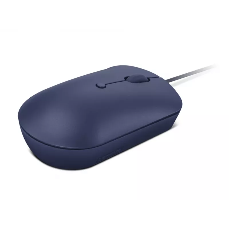 Bedrade optische USB-C-muis Lenovo GY51D20878, voor beide handen, 2400 DPI, 4 knoppen, blauw
