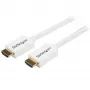 StarTech.com HD3MM3MW 3 m (10 ft) CL3 High Speed HDMI-kabel voor inbouw in de muur, Ultra HD 4K x 2K, vergulde contacten, 30/32 AWG, wit