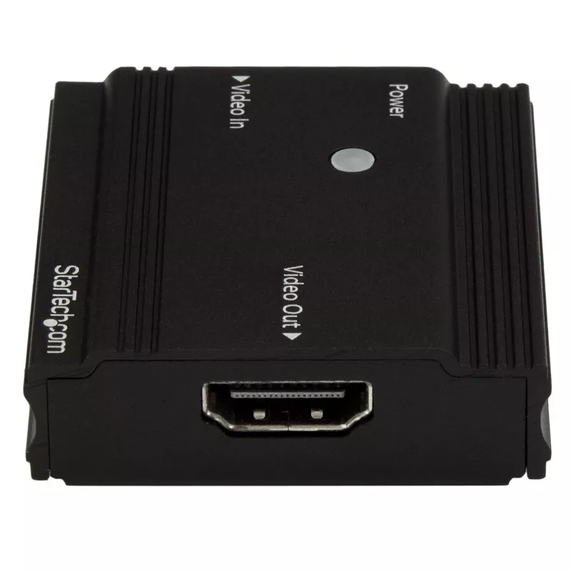 StarTech.com HDMI signaalversterker - HDMI extender - 4K 60Hz, 3840 x 2160 pixels, AV-repeater, 35 m, zwart, HDCP