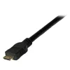 StarTech.com HDCDVIMM1M 1 m Mini-HDMI-naar-DVI-D-kabel, Mini HDMI Type C (19-pins) male naar DVI-D male, afgeschermd, zwart