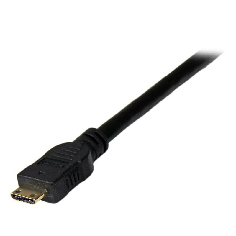 StarTech.com HDCDVIMM1M 1 m Mini-HDMI-naar-DVI-D-kabel, Mini HDMI Type C (19-pins) male naar DVI-D male, afgeschermd, zwart