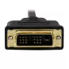StarTech.com HDCDVIMM1M 1 m Mini-HDMI-naar-DVI-D-kabel, Mini HDMI Type C (19-pins) male naar DVI-D male, afgeschermd, zwart
