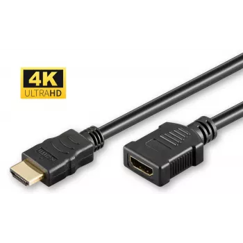 Microconnect HDMI 2.0 verlengkabel 1,5 m stekker naar bus 18 Gbit/s
