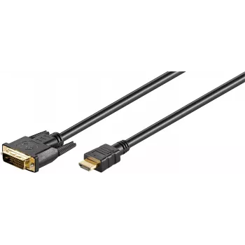 Microconnect HDM192415 videokabel-adapter 5 m DVI-D HDMI Type-A (standaard) zwart