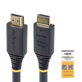 StarTech.com 10m (32.8ft) Active High Speed HDMI-kabel, 4K 60Hz/1440p 144Hz, HDR10/HDCP 2.2/ARC, 18Gbps, UHD HDMI 2.0-kabel voor tv/monitor/display, TPE-mantel
