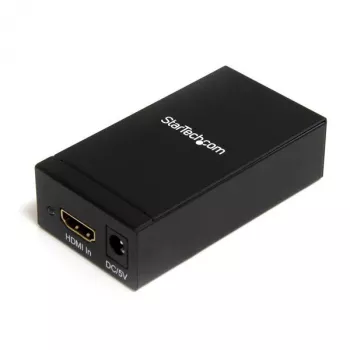 StarTech.com HDMI of DVI naar DisplayPort actieve converter, actieve videoconverter, voeding, zwart, staal, CE, FCC, RoHS, 1920 x 1200 pixels